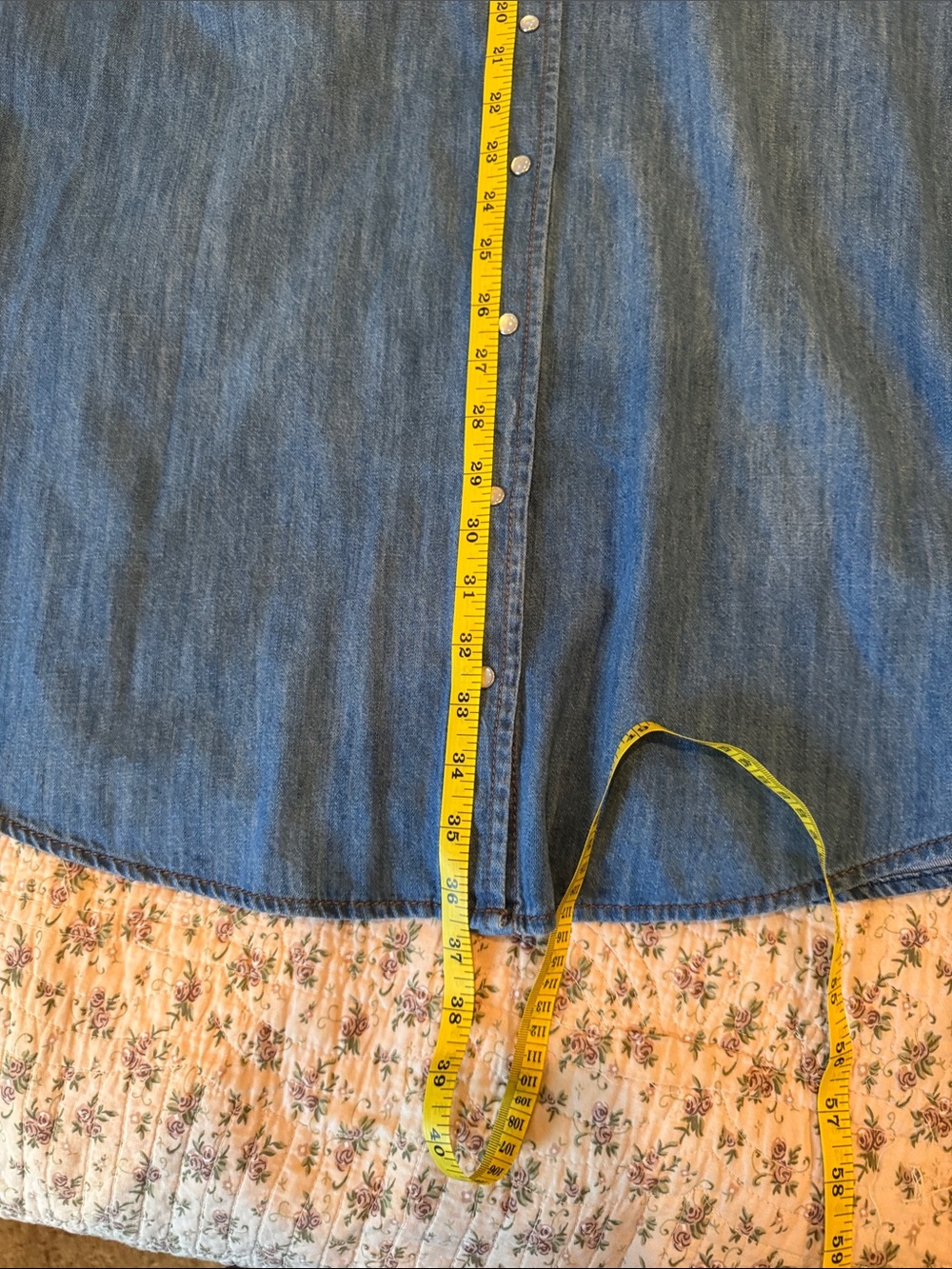Old Navy Denim Button-Down Midi Shirt Dress in Blue - Picture 6 of 9
